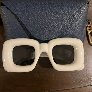 New Inflated Loewe Sunglasses (White)